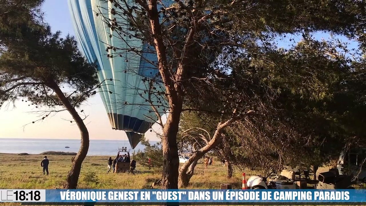 Martigues : Laurent Ournac et Véronique Genest en ballon à "Camping Paradis"