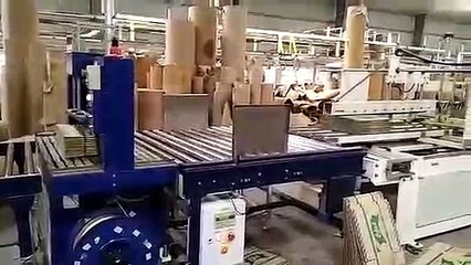 Corrugated Bundle Strapping Machine with Squaring