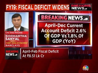 The centre’s fiscal deficit for April-February 2019 was at Rs 8.51 lakh crore, official data released on Friday showed.