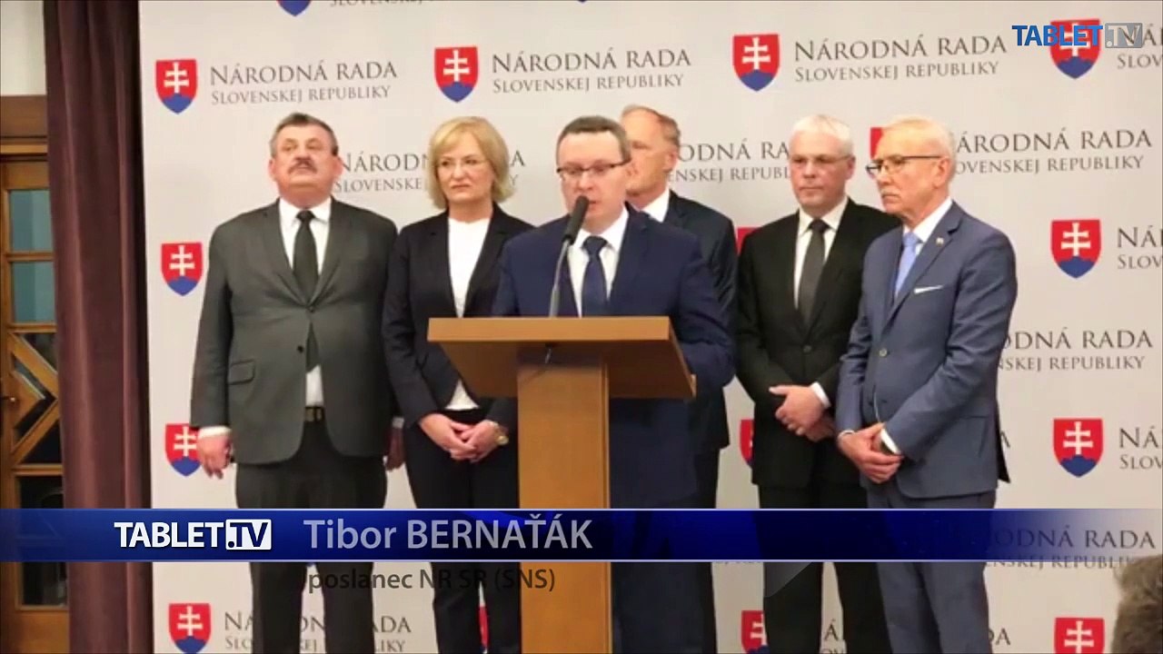 ZÁZNAM: TK poslancov NR SR za SNS J. Pašku a T. Bernaťáka