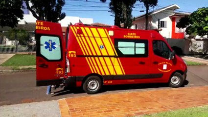 Idoso é socorrido ao cair de escada no Bairro Tropical