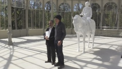 "Cuatro moldes" de Charles Ray, en el Palacio de Cristal de Madrid