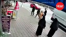 Adana’nın Seyhan ilçesinde tesettürlü kadınlara alçak saldırı