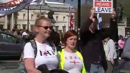 Scottish flute band lead the way in pro-Brexit protest