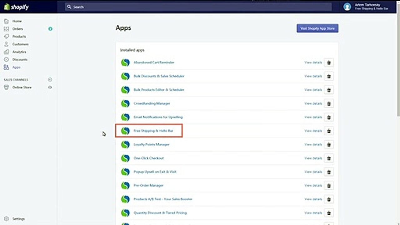 How to use variables in the Free Shipping & Hello Bar Shopify app