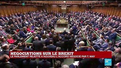 REPLAY - Le parlement rejette à nouveau l'accord négocié par Theresa May