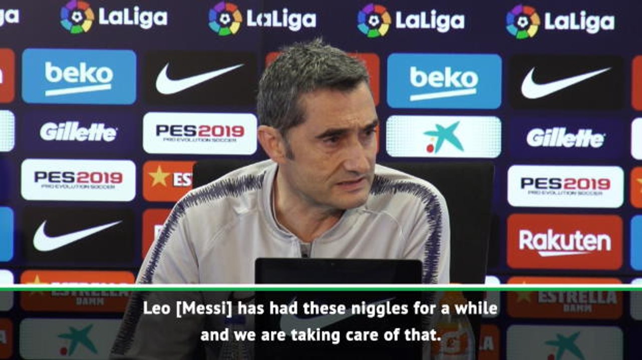 Messi has carried knocks since before Christmas - Valverde