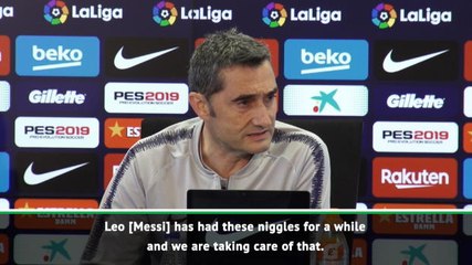 Messi has carried knocks since before Christmas - Valverde