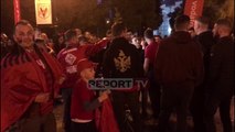 Ndizet atmosfera në Shkodër, tifozët ia marrin këngës dhe valleve para ndeshjes së Kombëtares