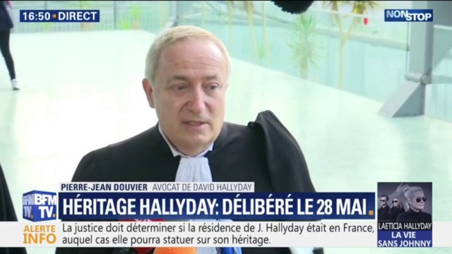 On essaye pour des raisons bassement financières de déshériter quatre enfants. L'avocat de David Hallyday a réagi à la décision mise en délibéré