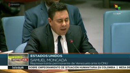 Samuel Moncada denuncia ante ONU actos terroristas contra Venezuela
