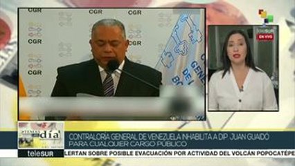 Venezuela: inhabilita Contraloría a Juan Guaidó para cargos públicos
