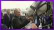 Russian President Vladimir Putin received a gift from the Kyrgyz president Orlovsky horse