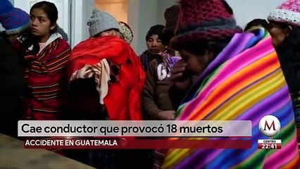 Cae chofer que atropelló a indígenas en Guatemala