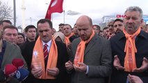 İstanbul Bilal Erdoğan ve Haydar Ali Yıldız Beyoğlu'nda Bayrak Yürüyüşüne Katıldı