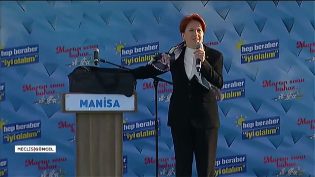 Meral Akşener Manisa'da cezaevi çantası ile konuştu / 29 Mart 2019
