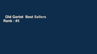 Old Goriot  Best Sellers Rank : #5