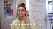 Sarah / Jeune donneuse de sang à l'Etablissement Français du sang de Périgueux
