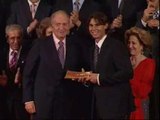 El Rey y Rafa Nadal reciben sus premios 