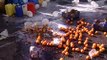 Agricultores y ganaderos vierten leche y tiran naranjas ante el Ministerio de Agricultura