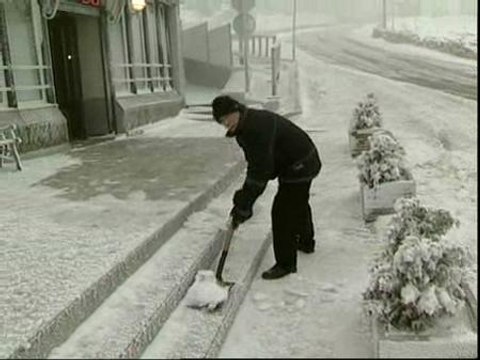 Siete grados bajo cero en el puerto de Navacerrada