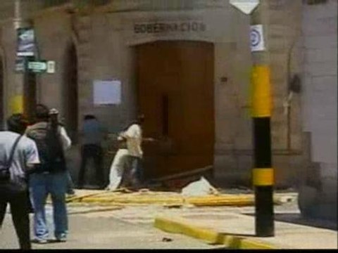 Disturbios en Perú