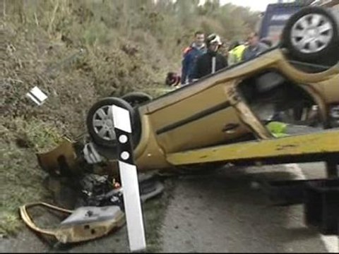 Mueren dos menores en un accidente de tráfico en Orense