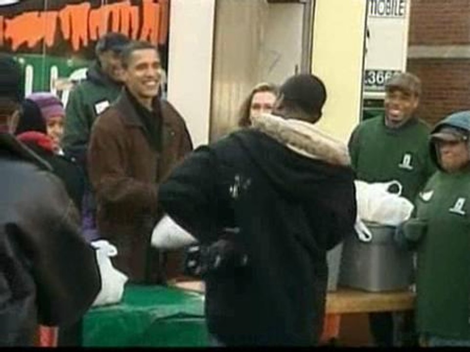 Obama ofrece comida por Acción de Gracias