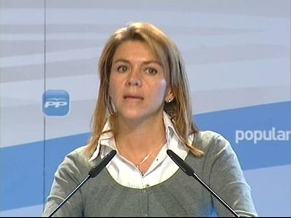 Cospedal sobre la asistencia de Zapatero a la Cumbre: "Nunca le hemos visto haciendo tantos esfuerzos para nada"