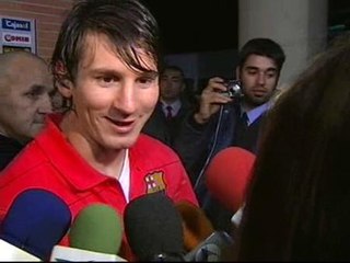 Messi, satisfecho con el juego del Barcelona