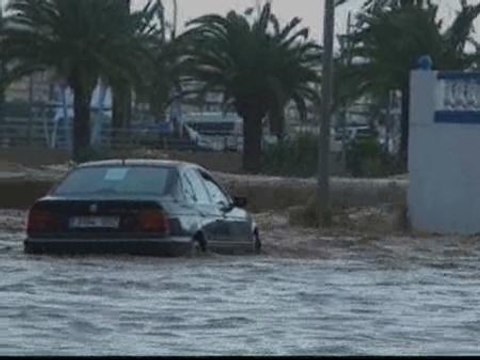 Fuertes inundaciones en Melilla