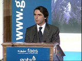 Aznar se muestra contrario a destinar miles de millones a luchar contra el cambio climático