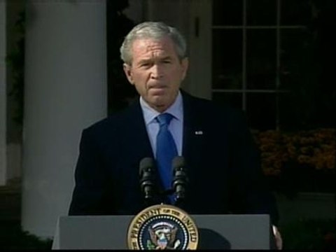 Bush intenta tranquilizar a los mercados