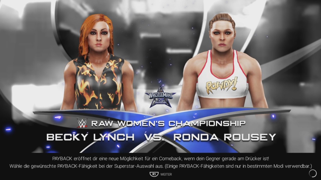 WWE 2K19 Becky Lynch vs Ronda Rousey [Raw Womens Championship] [EPIC BATTLE]