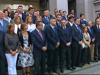Minuto de silencio en el Ayuntamiento de Madrid