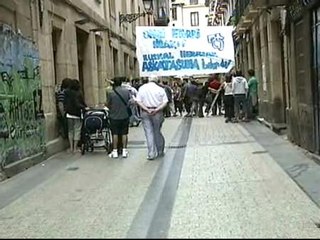Pancartas de bienvenida a De Juana
