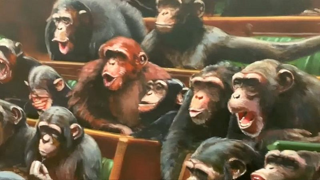 Banksys Affentheater: Allegorie auf den Brexit