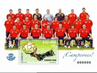 Un sello conmemora la Eurocopa