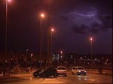 Noche de fuertes tormentas en Madrid