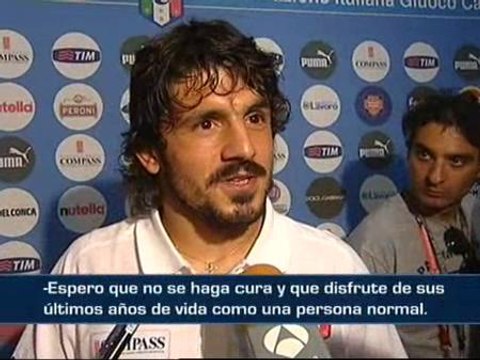 Gattuso: No hace falta que Aragonés se haga cura