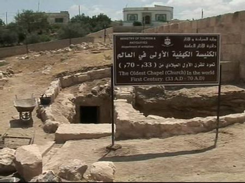 La primera iglesia, descubierta en Jordania