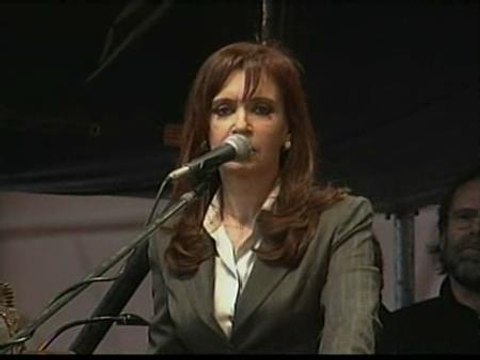 Concentración multitudinaria en Buenos Aires para apoyar a la presidenta Cristina Fernández