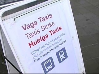 Comienza la huelga de taxistas en Catalunya