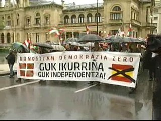 La izquierda abertzale se manifiesta en San Sebastián