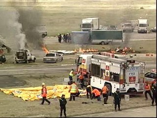 Simulacro de catástrofe en el aeródromo de Cuatro Vientos