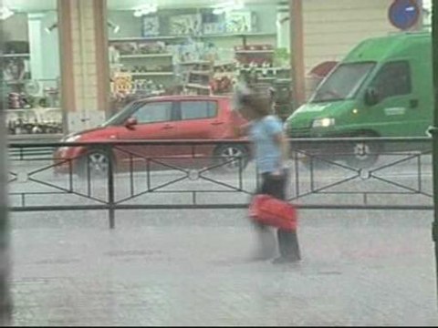 Espectacular granizada en Burgos