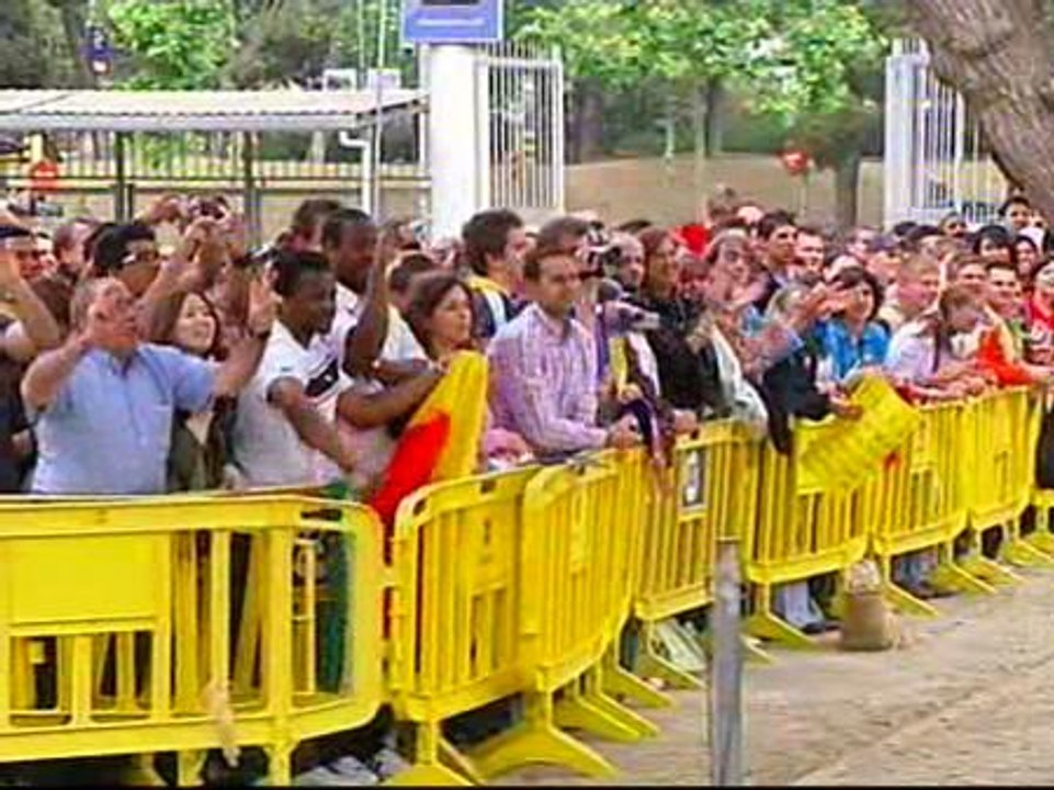 Ánimos para los jugadores del Barça