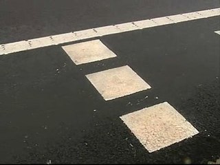 Lugo ensaya la señalización vial con pintura termocromática