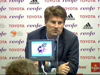 Laudrup: "El equipo ha salido demasiado tenso"