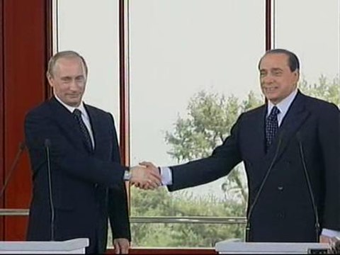 Berlusconi y Putin juntos en Italia